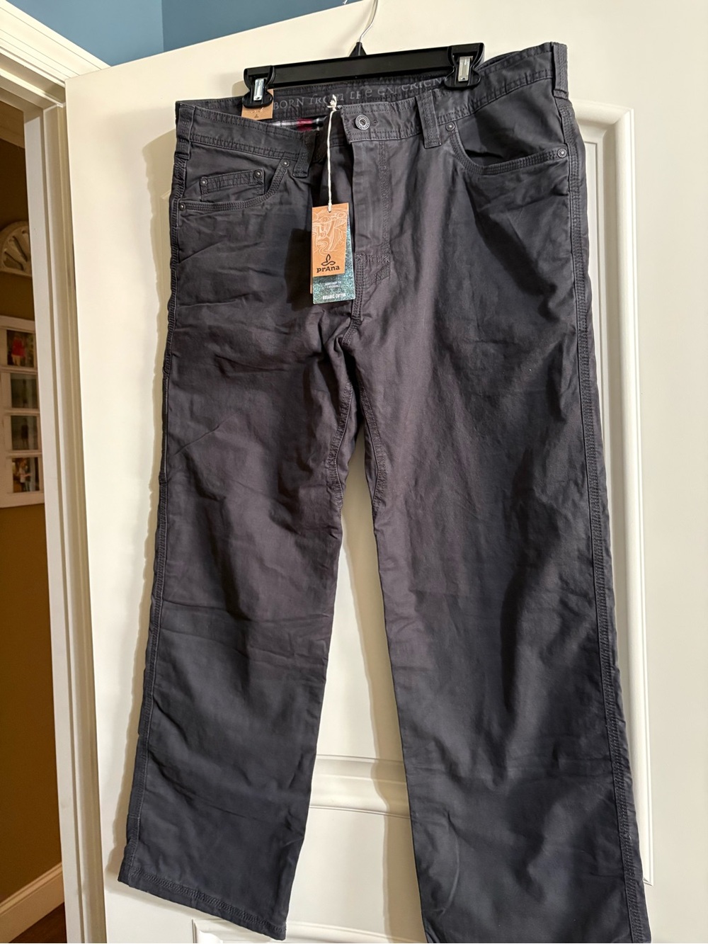 Prana Men’s Straight Jeans in Charcoal